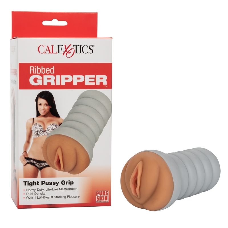 SE0929-55-3 California Exotics  Ribbed Gripper Tight Pussy Brown
