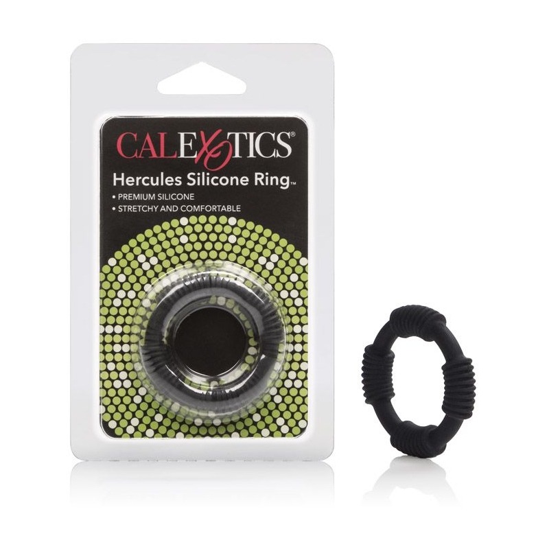 SE1368-35-2  California Exotics Adonis Silicone Ring Hercules Black