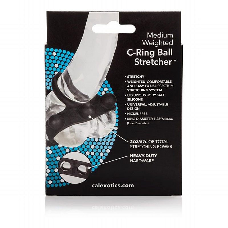 SE1413-55-3 California Exotics Weighted C-Ring Ball Stretcher Medium