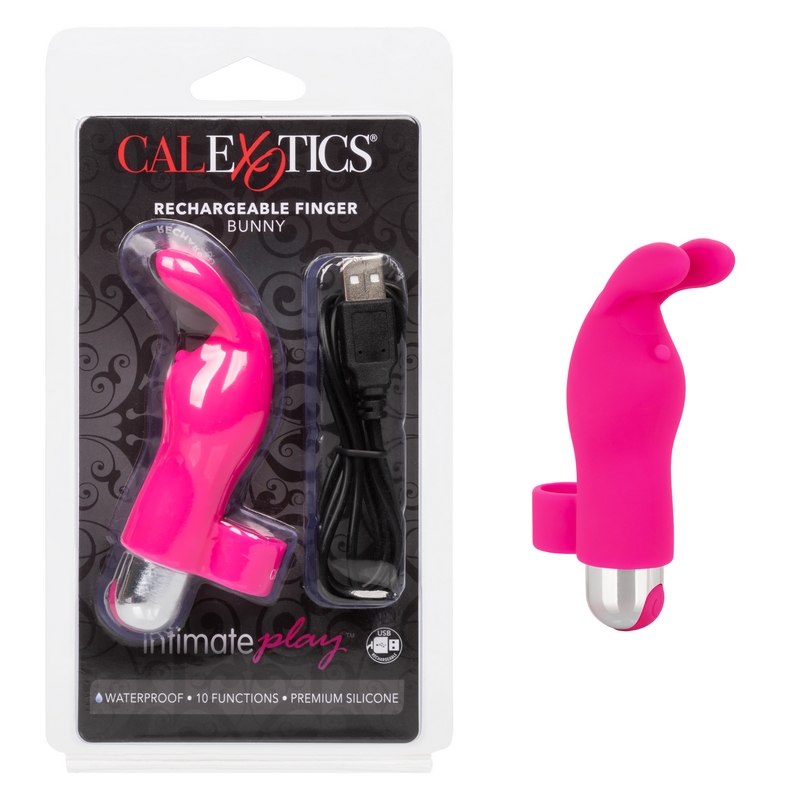 SE1705-20-2 California Exotics  Intimate Play Rechareable Finger Bunny Pink