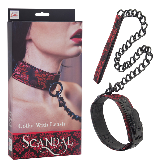 SE2712-50-3  California Exotics Scandal™ Collar with Leash