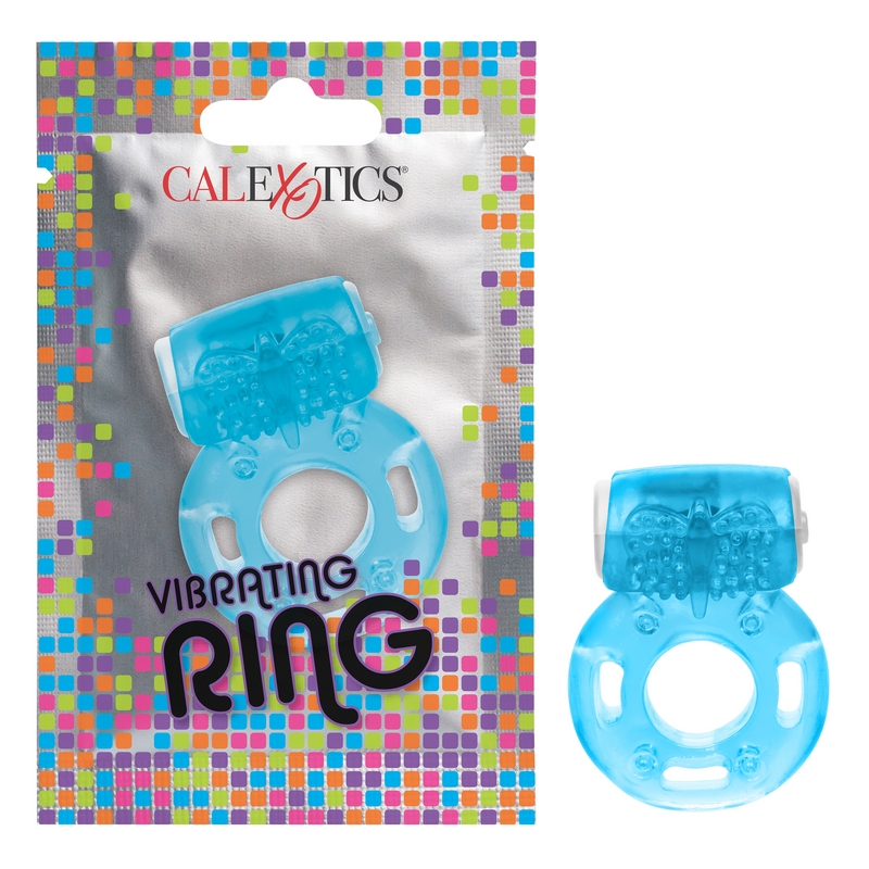 NEW SE8000-45-1 California Exotics  Vibrating Ring Foil Pack Blue