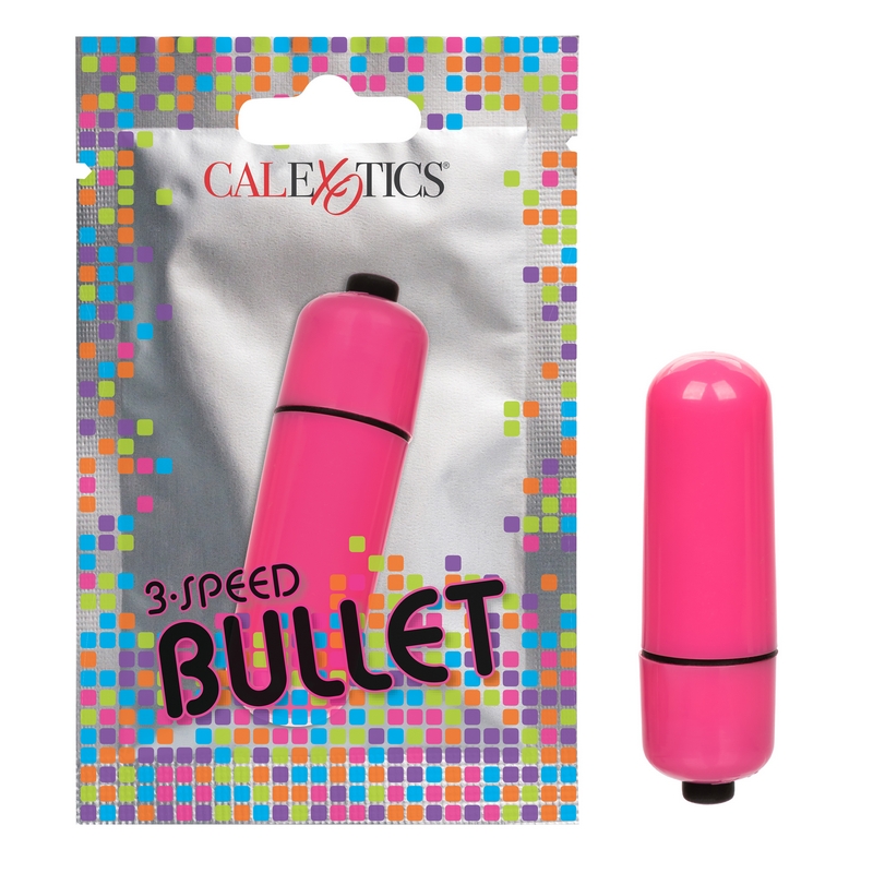 NEW SE8000-50-1 California Exotics  3 Speed Bullet Foil Pack Pink