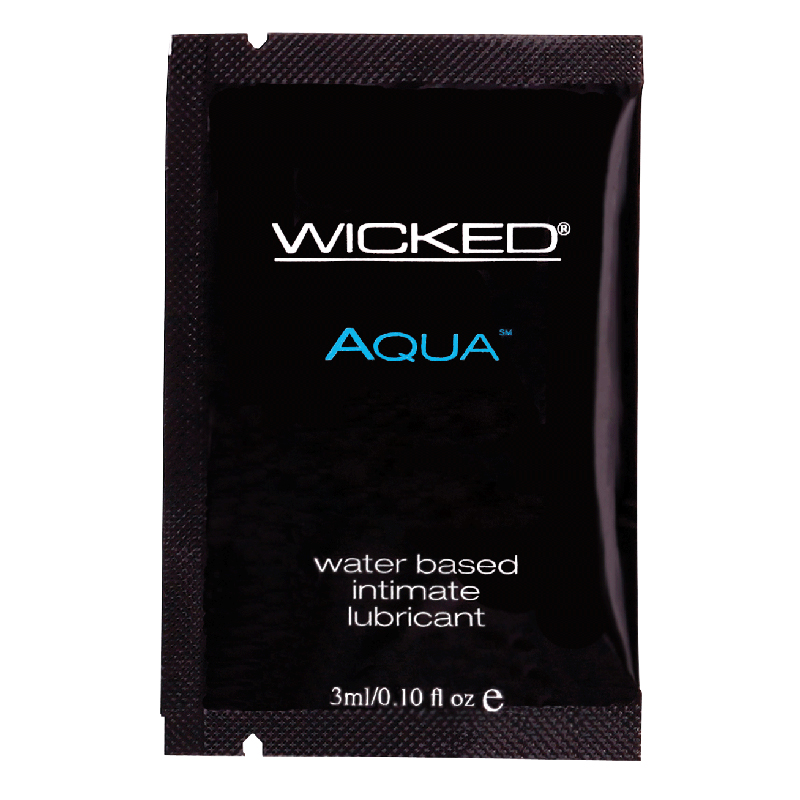 WC90100 Wicked Sensual Care 3 ml Aqua Waterbased Sample Pack
