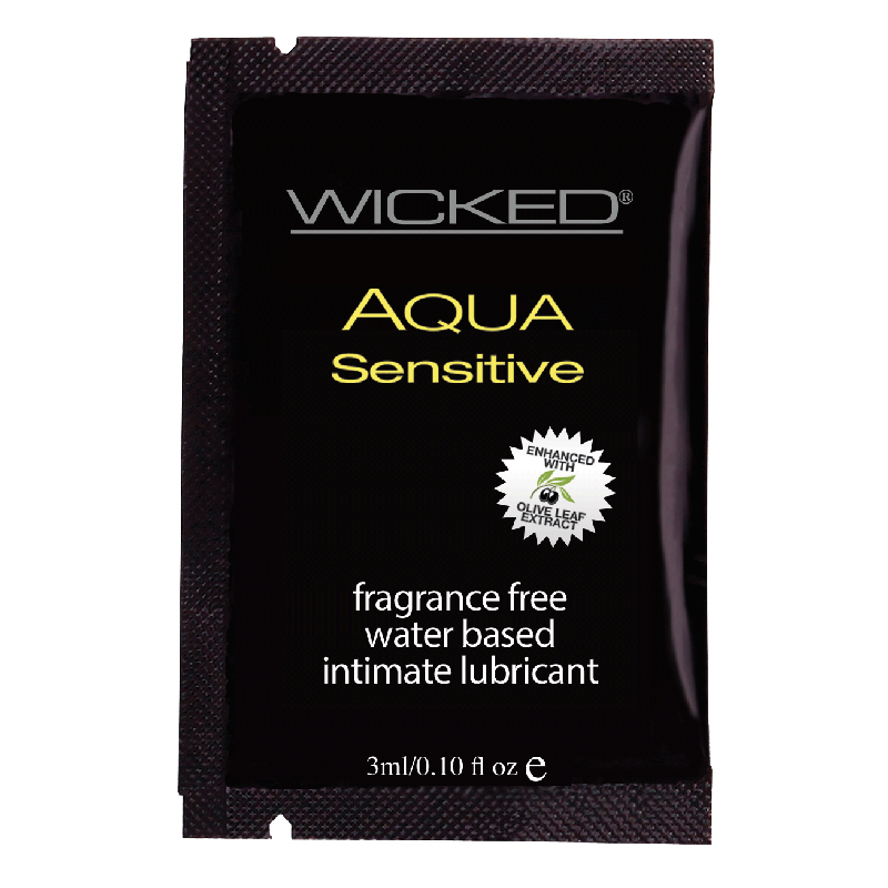 WC90201 Wicked Sensual Care 3 ml Aqua Sesitive Hypo-Allergenic Sample Pack
