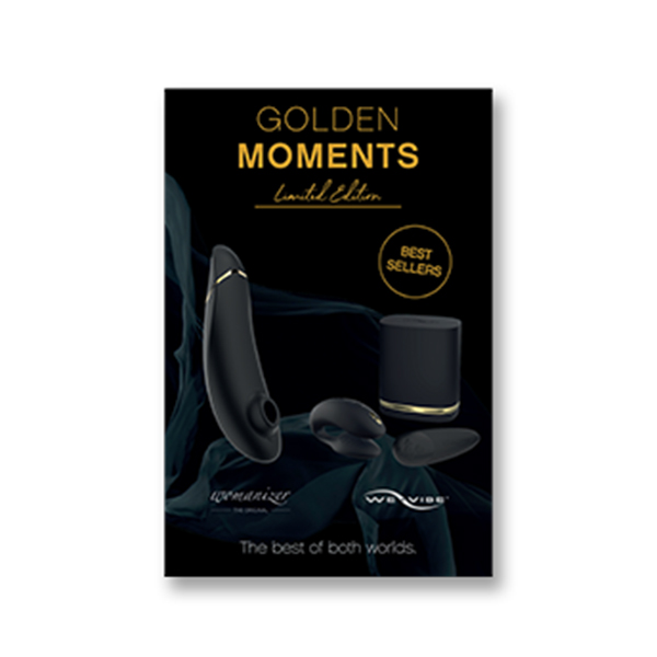 WE8301 We-Vibe Golden Moments Collection Counter Card ONE PER STORE ONLY