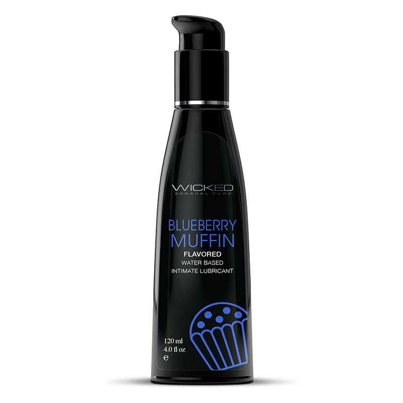 NEW WC90454 Wicked Sensual Care 4 oz Flavored Lube Blueberry Muffin