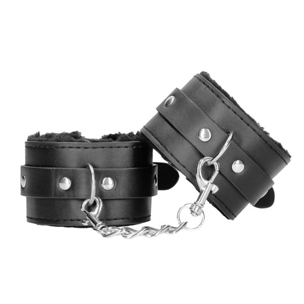 ST1188 Plush Bonded Leather Hand Cuffs Black – Ultra Love Products Ltd.